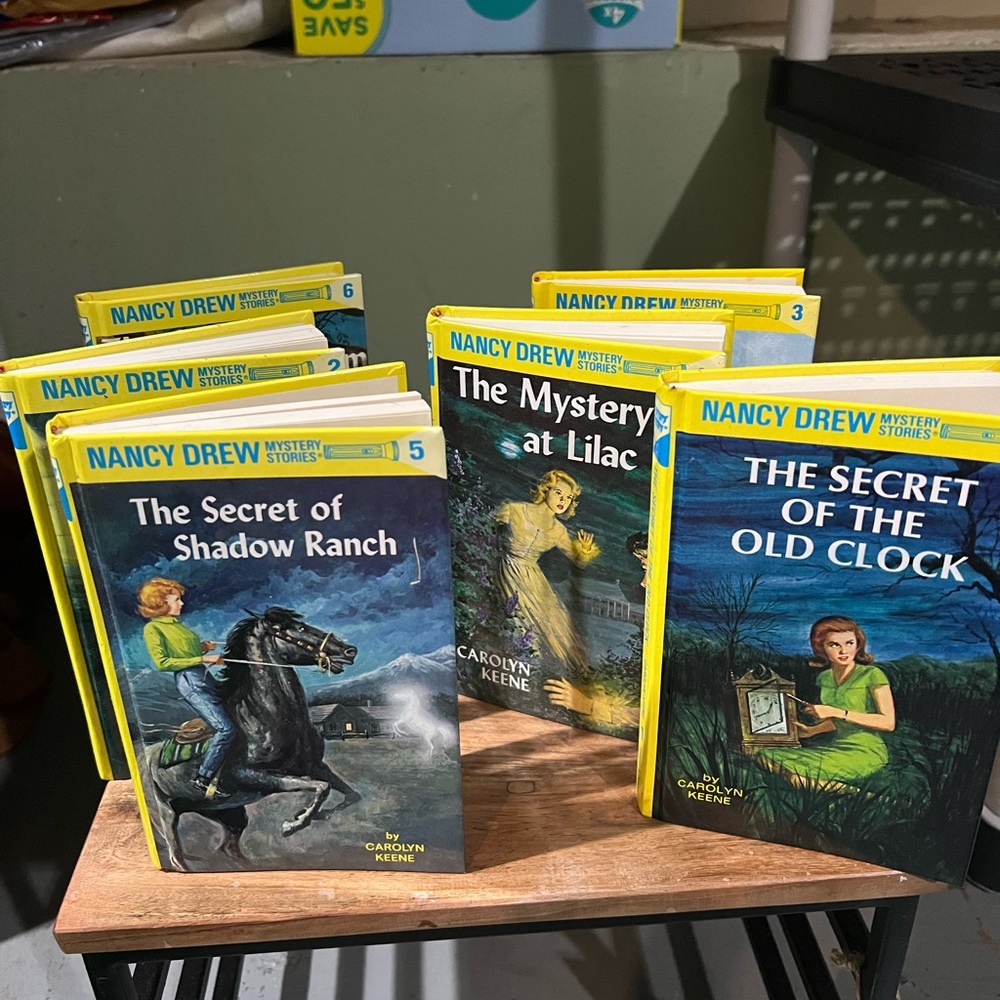 Nancy Drew hard cover books like new